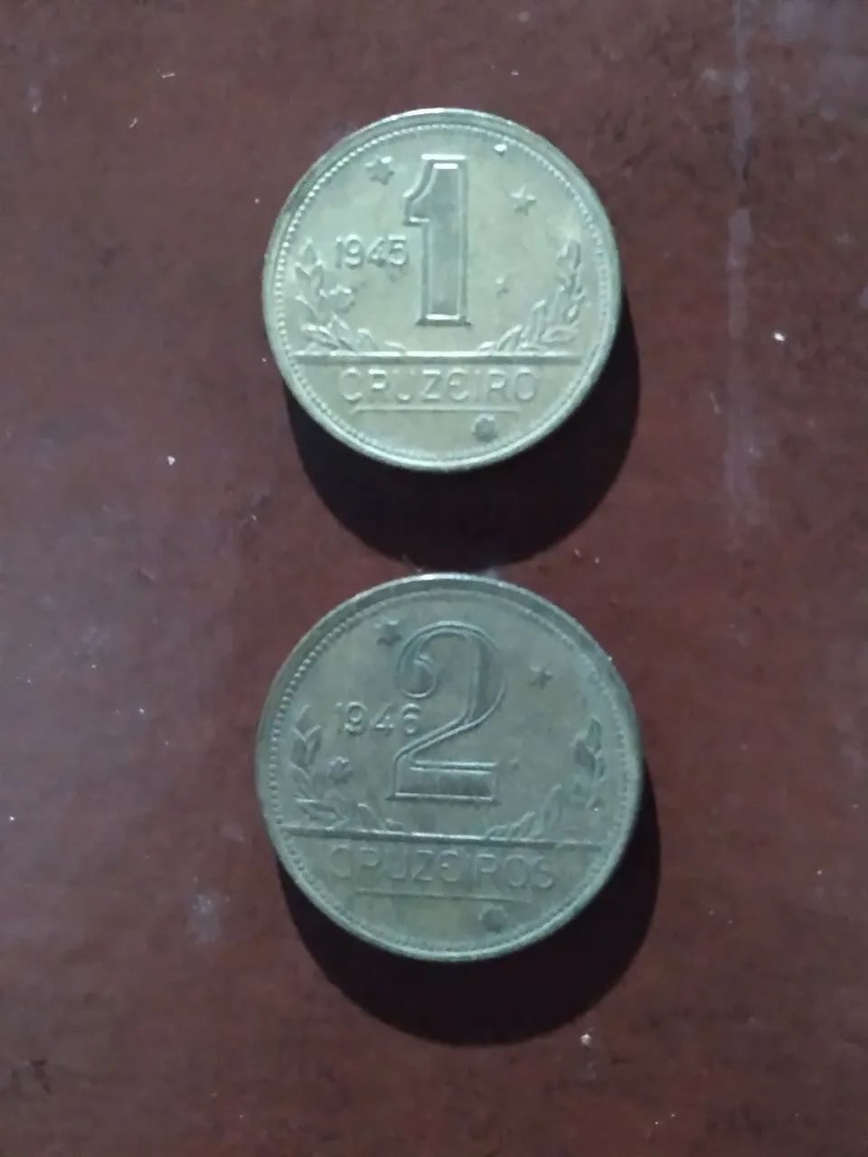 Moedas de CRUZEIROS dos anos de 1945 e 1946