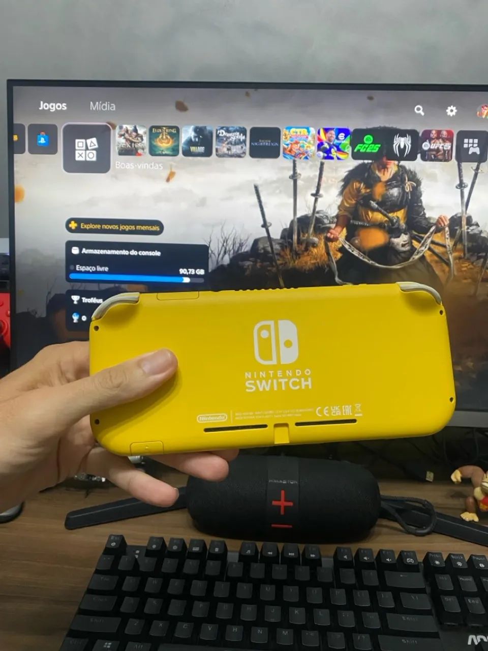 Nintendo Switch Lite Amarelo - Foto 2