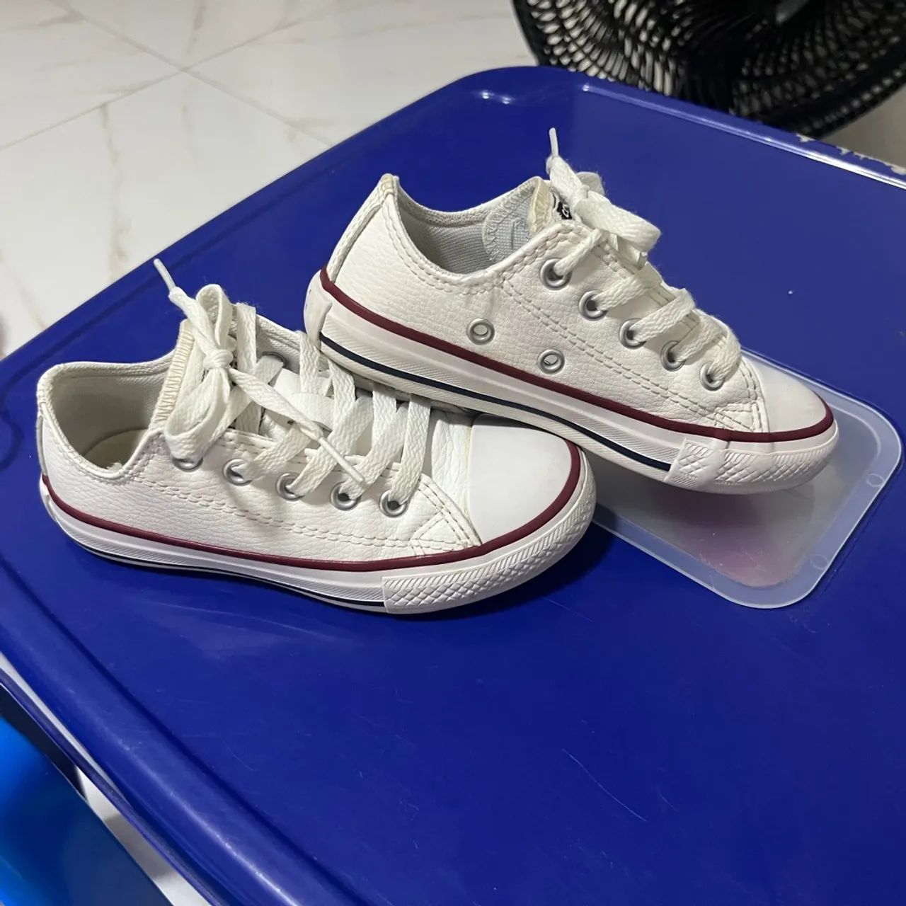 Tênis Converse Infantil Branco - Foto 2