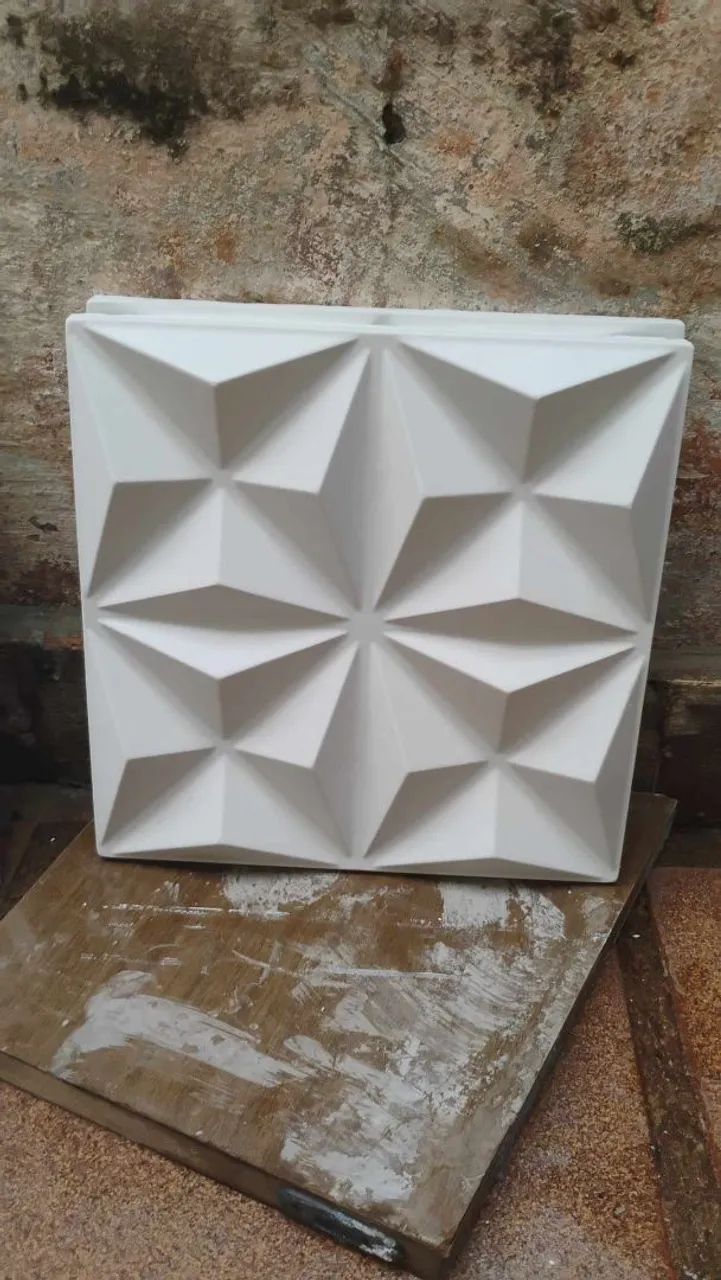 Placa de gesso 3D gullinans, Revestimento 3D Decorativo - Design Moderno