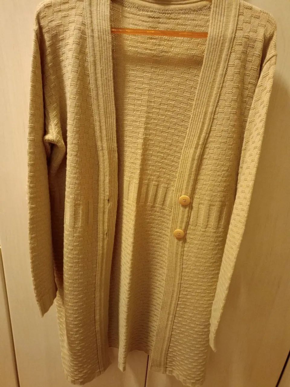 Cardigan Bege Tricot