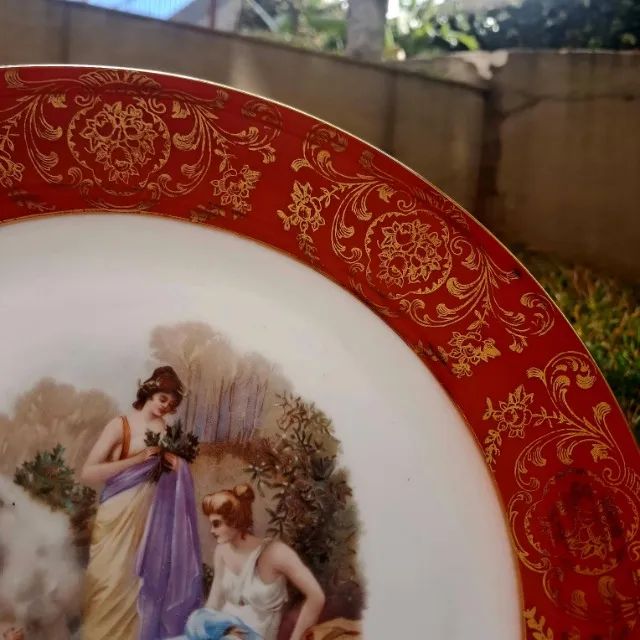 Prato Decorativo - Porcelana Alemã - Bavária - Peça Rara! R$ 370,00 - Foto 3