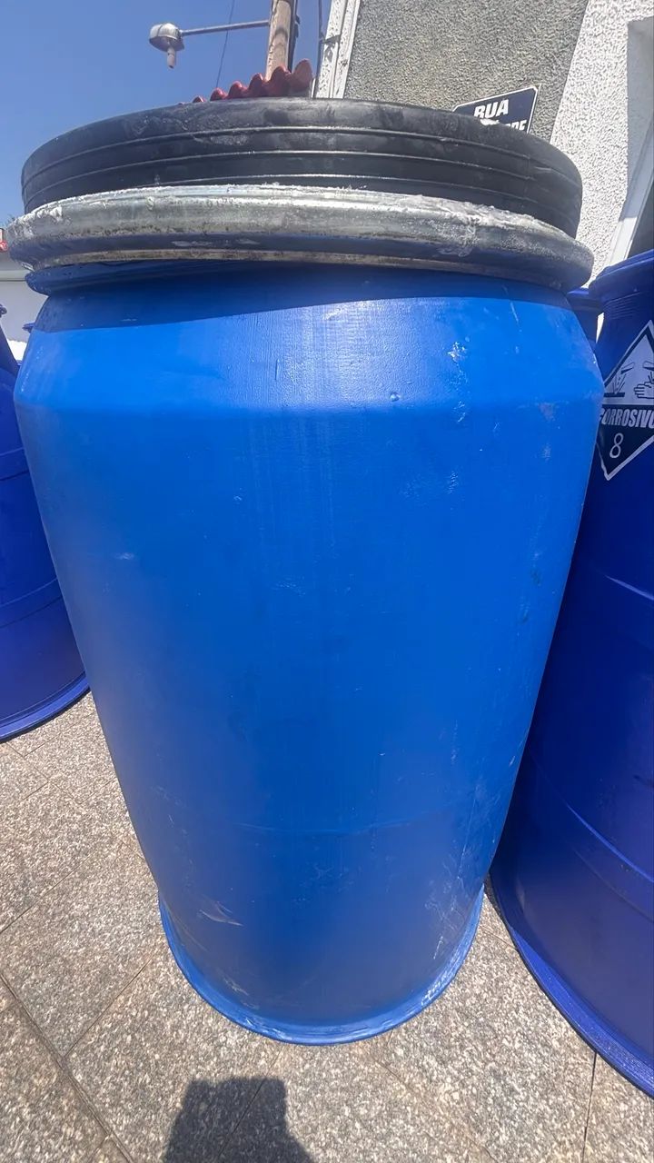 Bombona Tonel Barril Tambor 200 litros Água Ração  - Foto 6