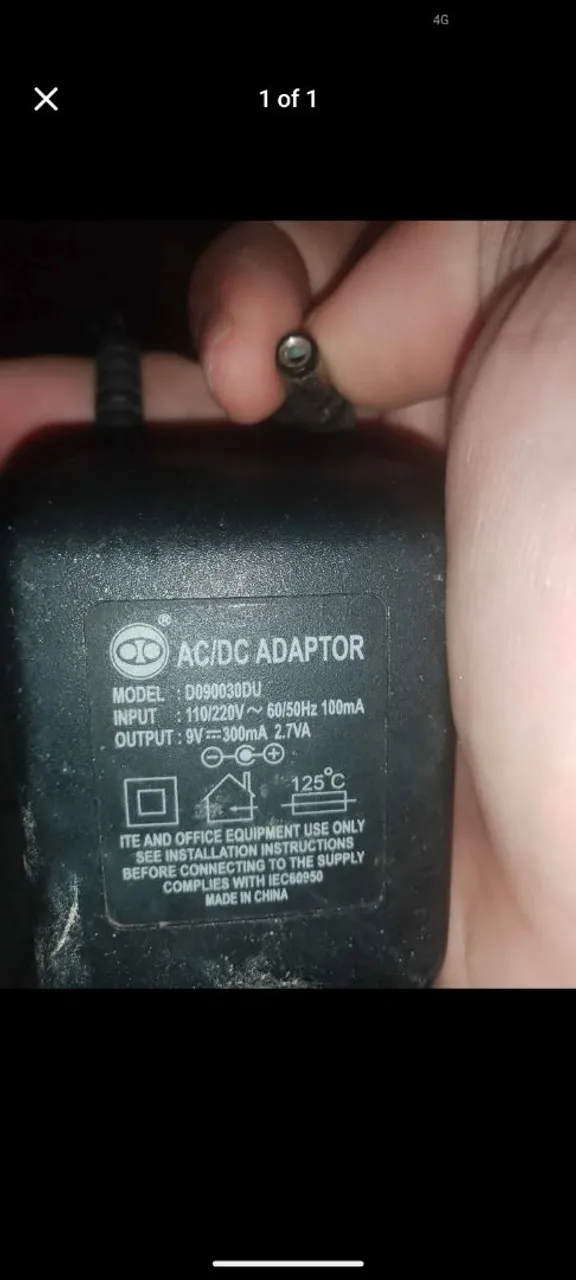 Fonte AC/DC Adaptador 9V 300mA