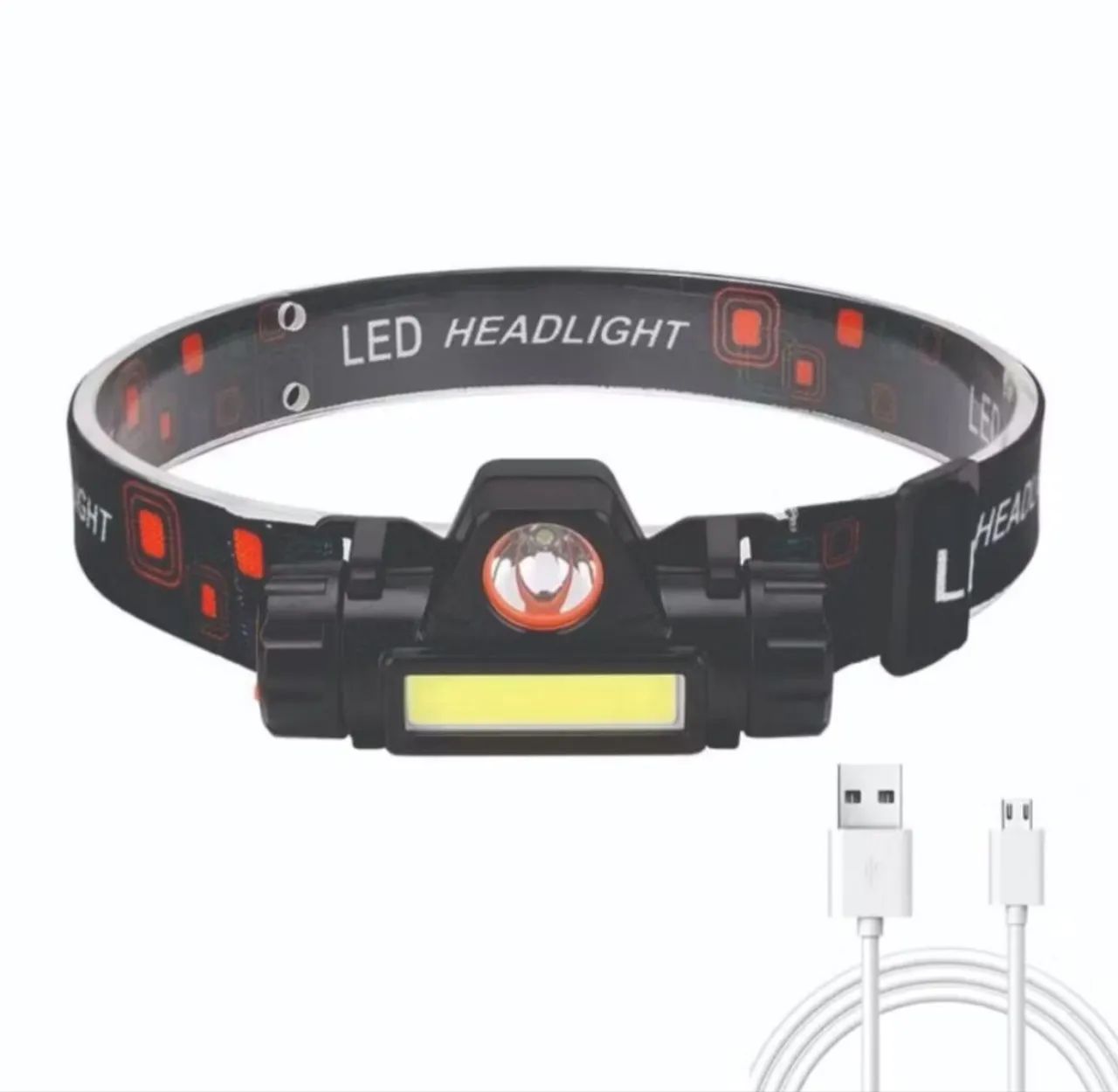 Lanterna de Cabeça LED Recarregável - Ideal para Camping e Trilhas - Foto 2