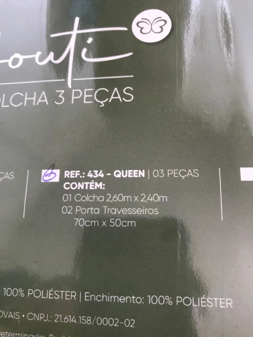 Cobre leito  Bouti Queen 3 Peças  - Novo - Foto 2