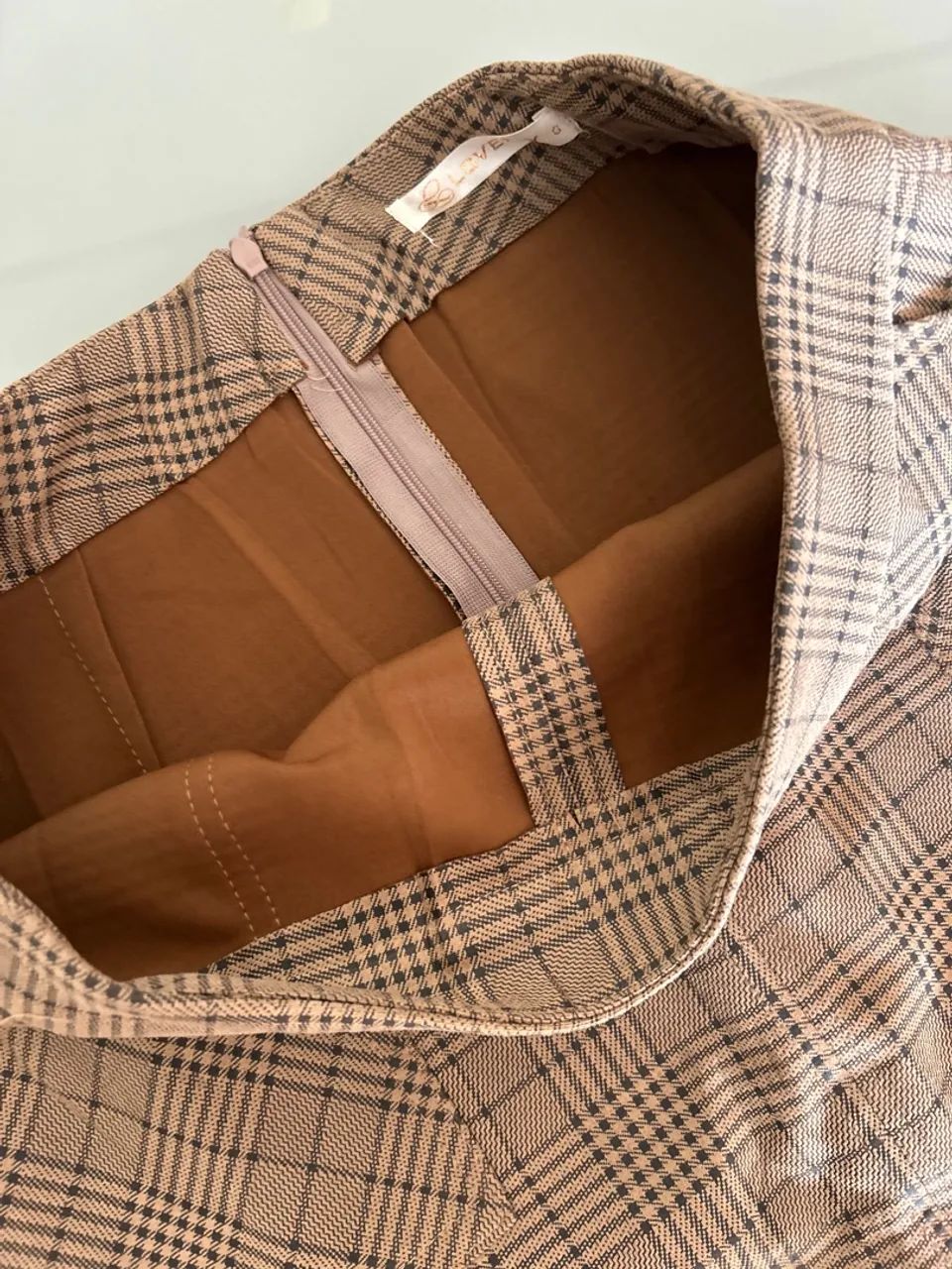 Saia Midi Xadrez com Detalhes( forrada ) - Foto 2