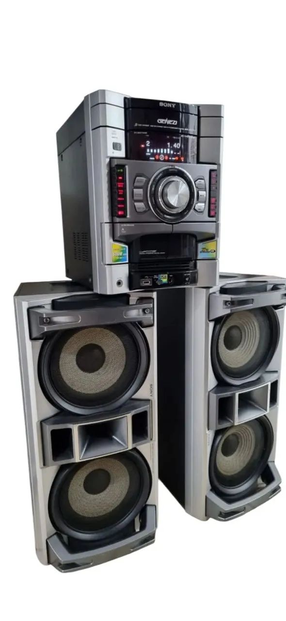 Mini System Sony Genezi MHC GTX 77 - Aparelhos de Som - Cidade Mãe