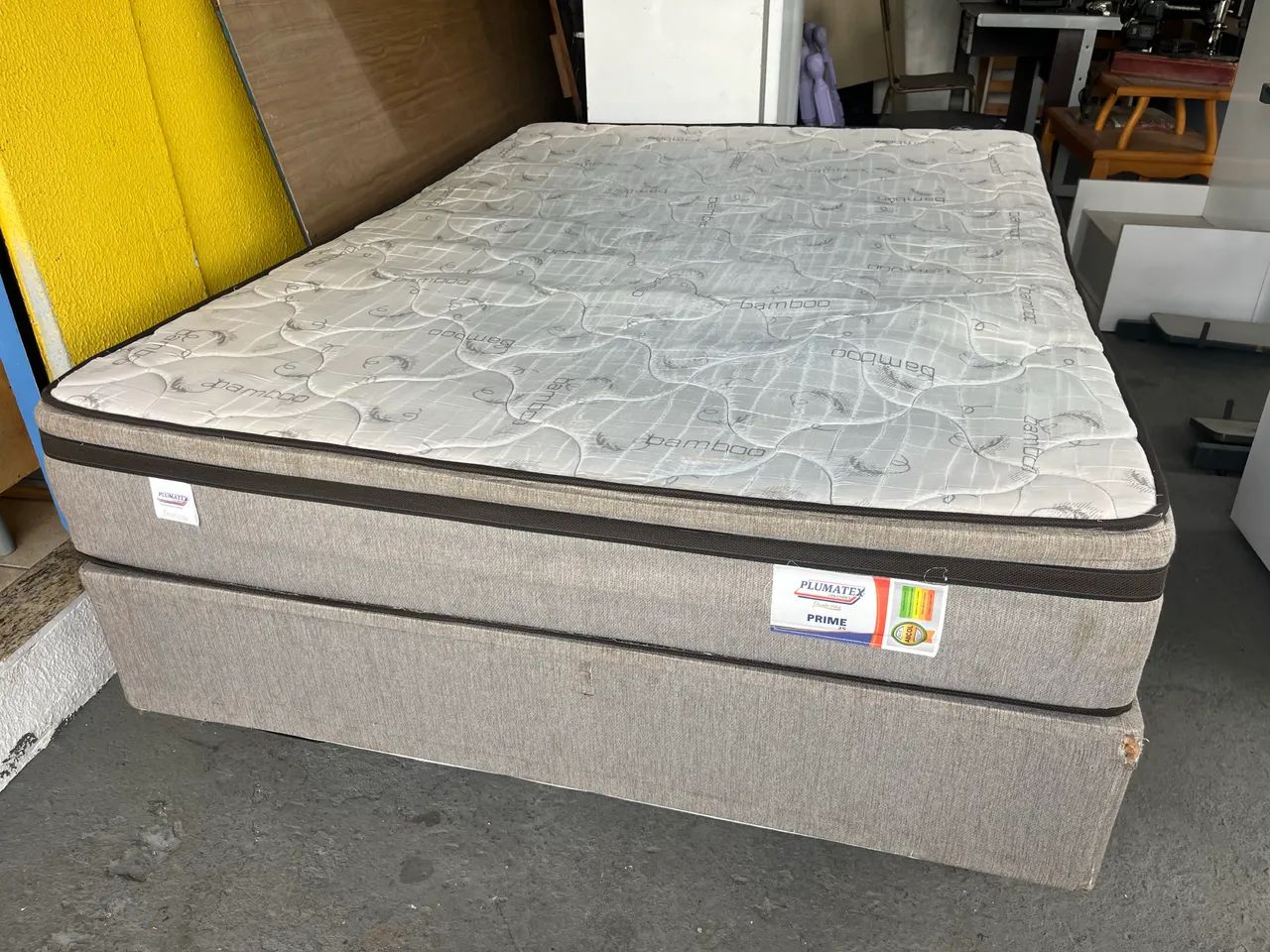Cama box casal com colchão  - Foto 4