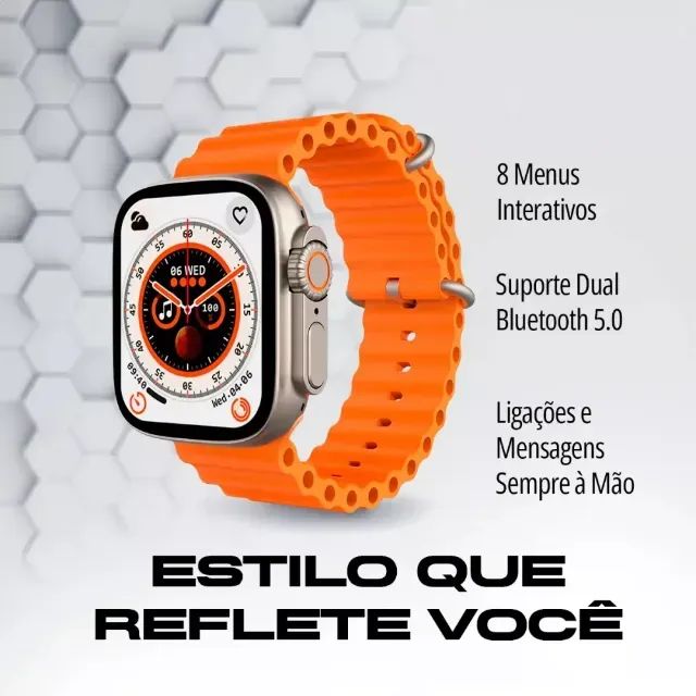 Relógio Smartwatch 49mm Com 04 Pulseiras Zt04 Ultra 2 - Foto 2
