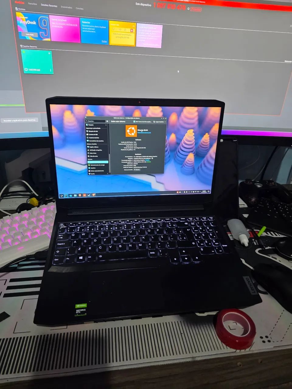Notebook gamer GTX 1650 4gb