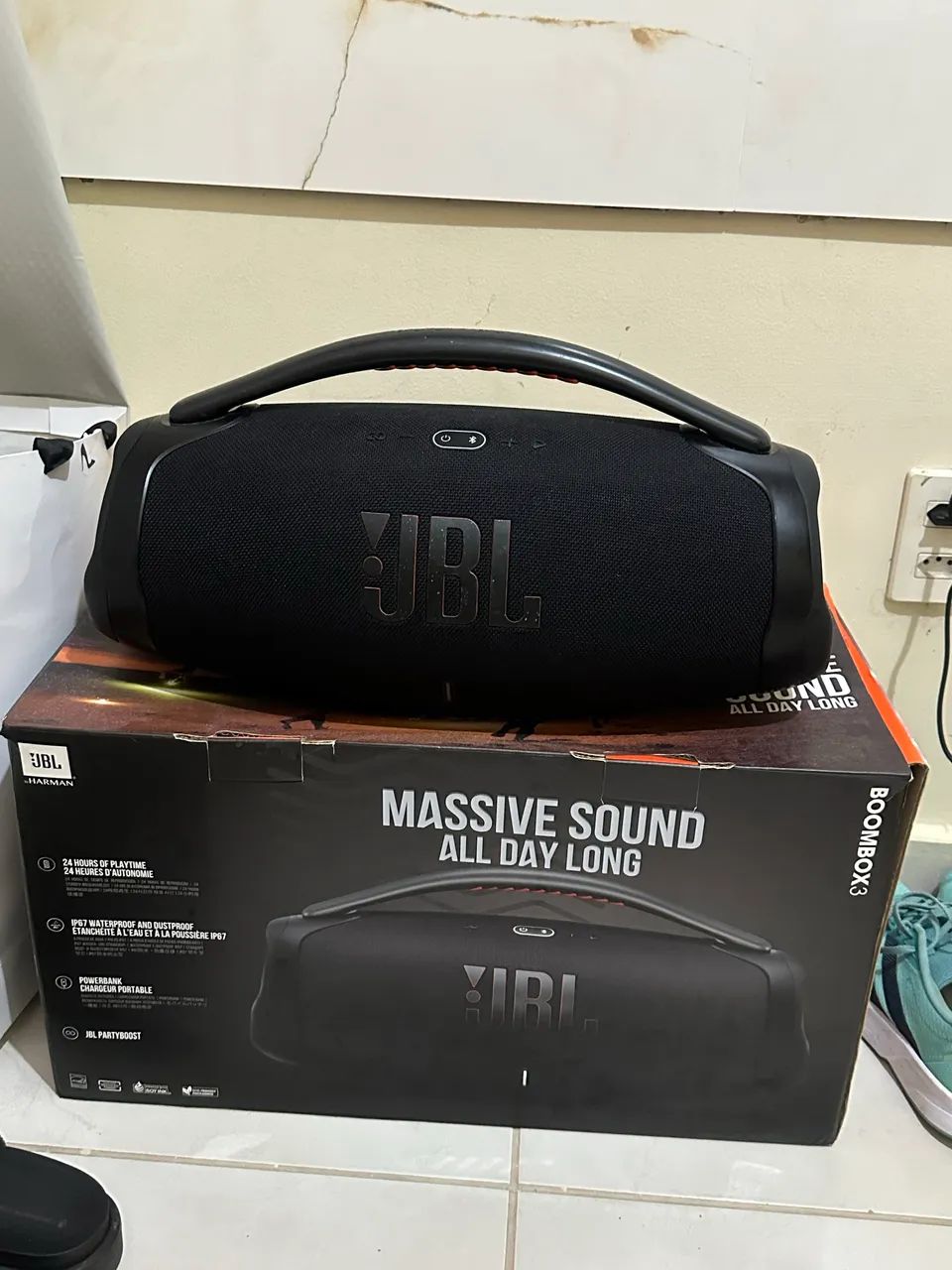 Caixa JBL BOMBOX3 SEMI NOVA E POUCO USADA  - Foto 3