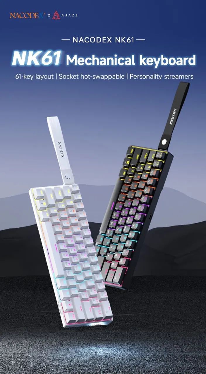 Teclado Mecânico NK61 Nacodex Ajazz. - Foto 4