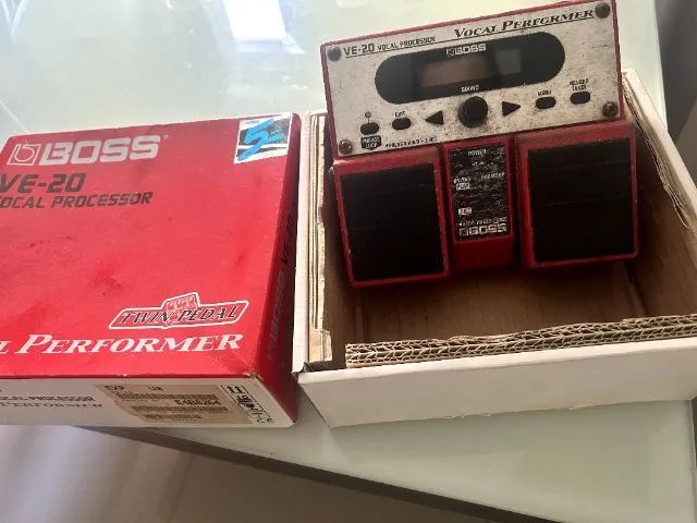 配信機器・PA機器・レコーディング機器 BOSS VE20 Pedal Boss Ve-20 Processador Vocal + Cabo + Fonte + Bag | MercadoLivre