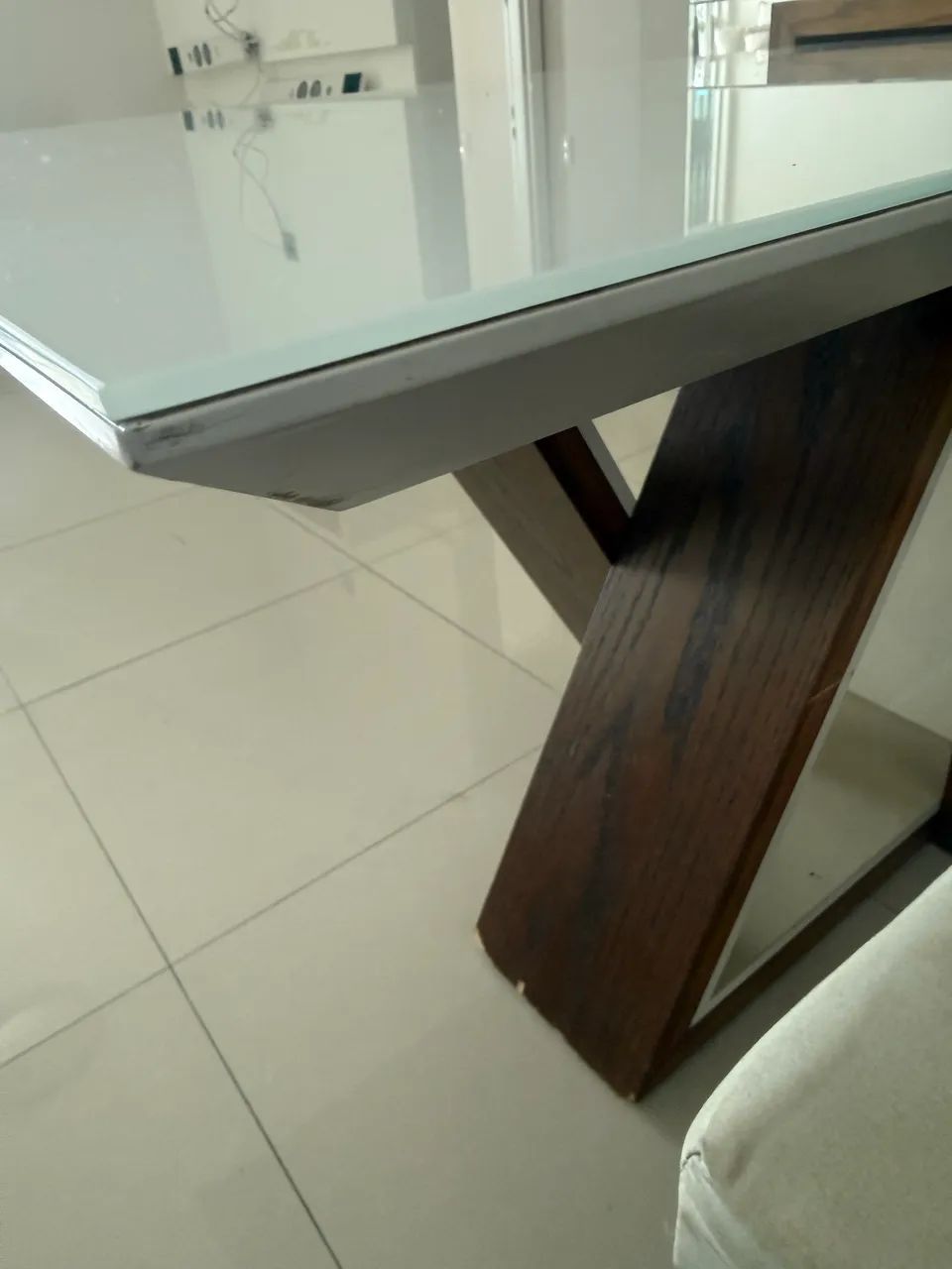 Mesa vidro + laca 150x90cm - Foto 4