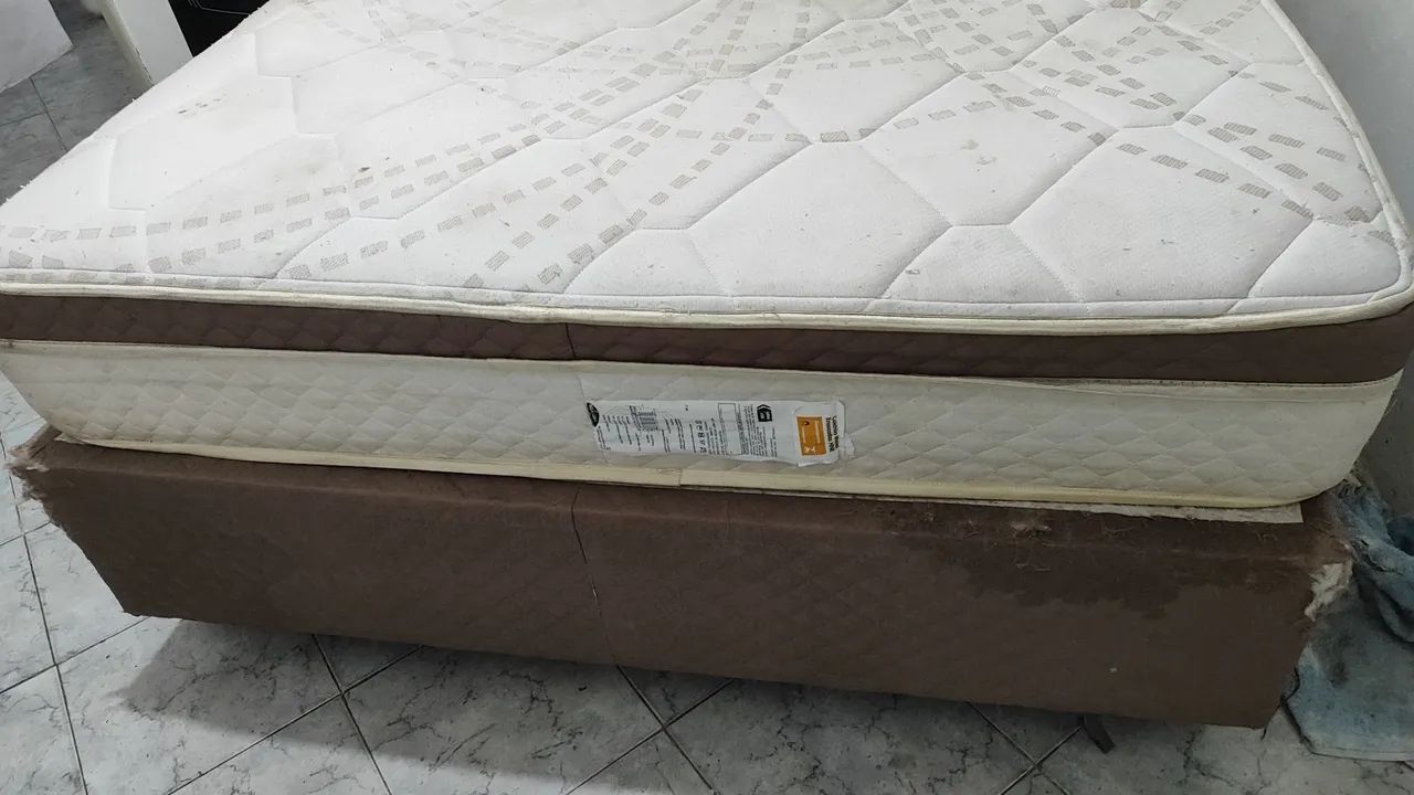 Cama box, base mais colchão  - Foto 5