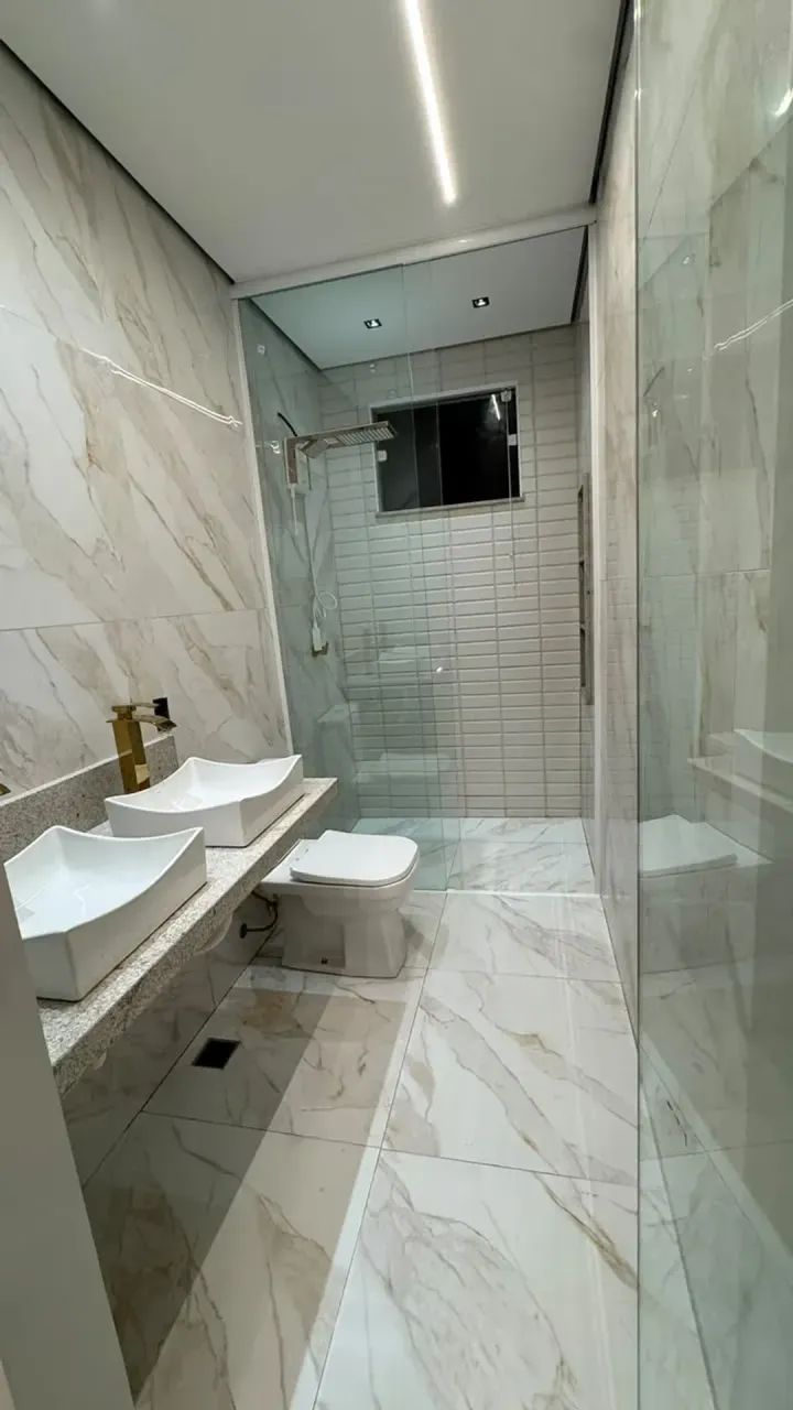 BELÍSSIMA CASA TÉRREA NOVA COM 3 SUÍTES COM CLOSET - Foto 5