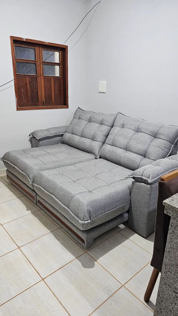 Sofá  2,50metroa Com Molas Ensacadas - Foto 4