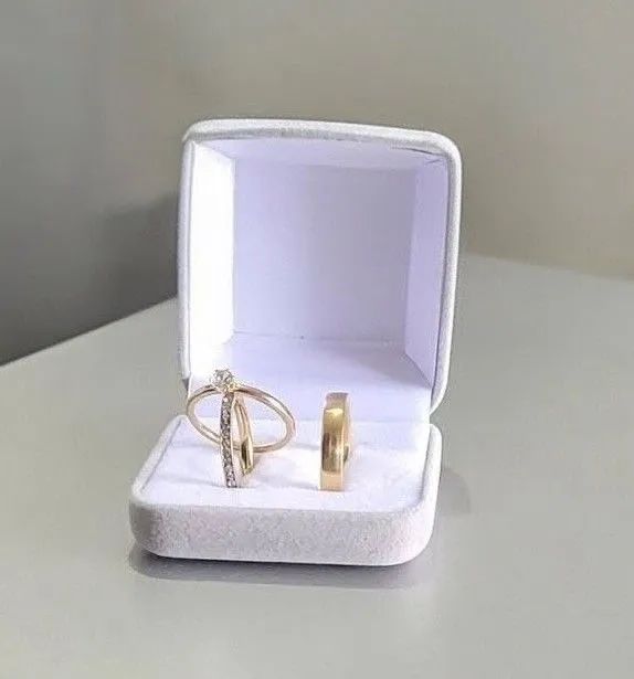 Kit trio de alianças noivado e casamento 