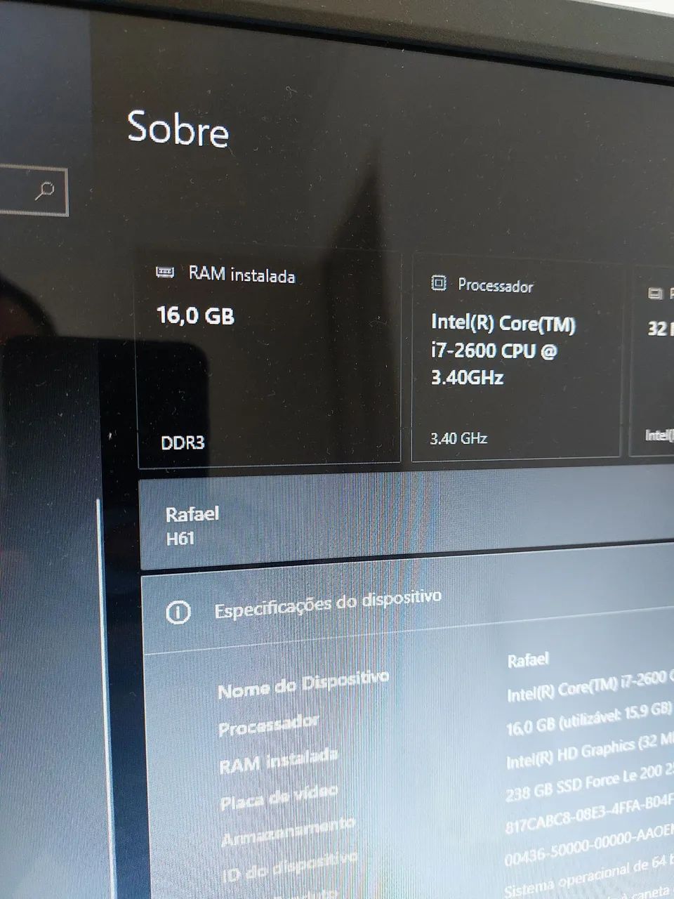 PC Completo I7 com teclado e Mouse sem fio tela 75hz - Foto 5