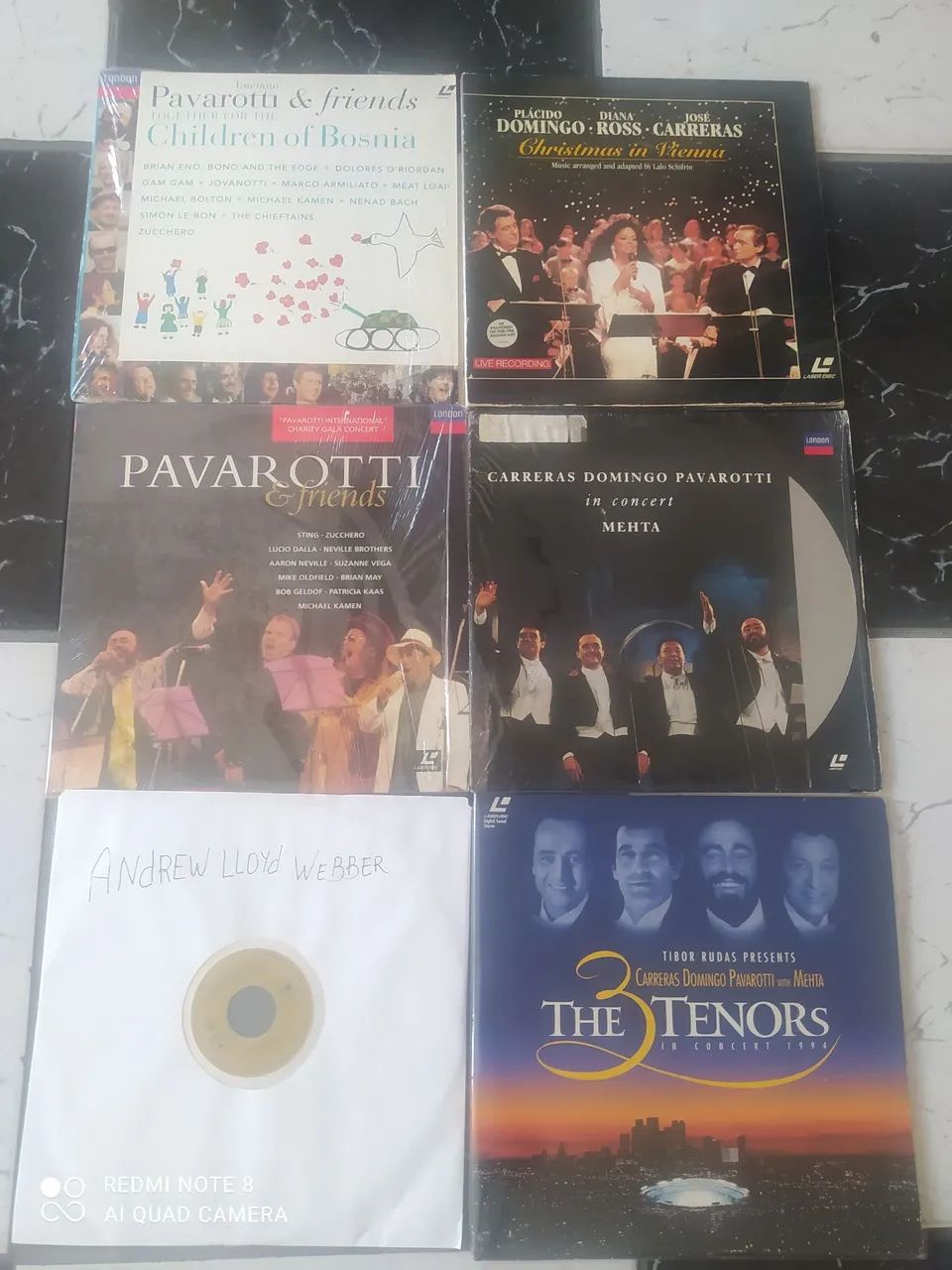 6 laserdisc Pavarotti e plácido domingo  - Foto 2