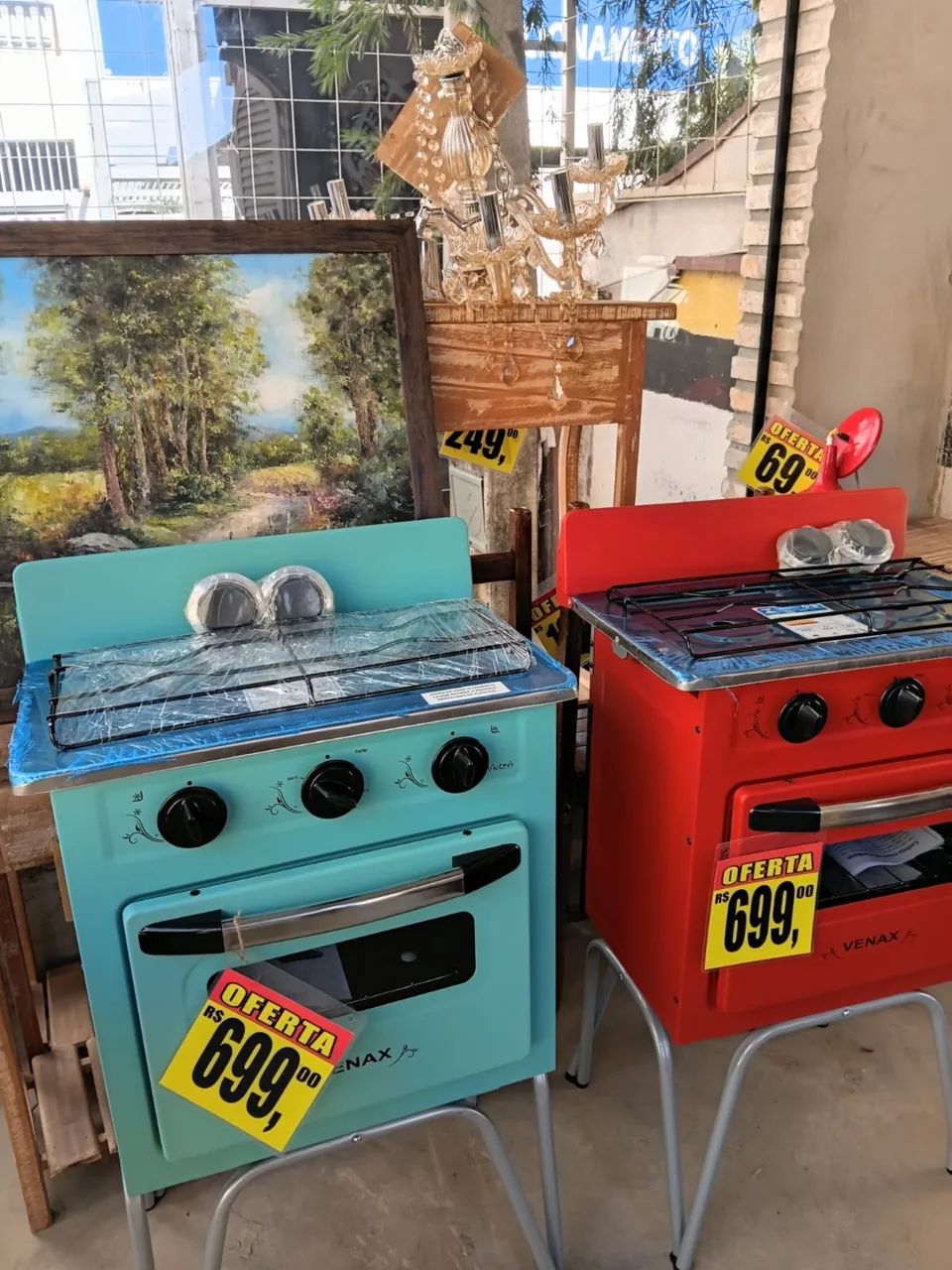 FOGÃOZINHO VINTAGE VENAX, produto NOVO em OFERTA por 499 reais cada unidade. - Foto 3