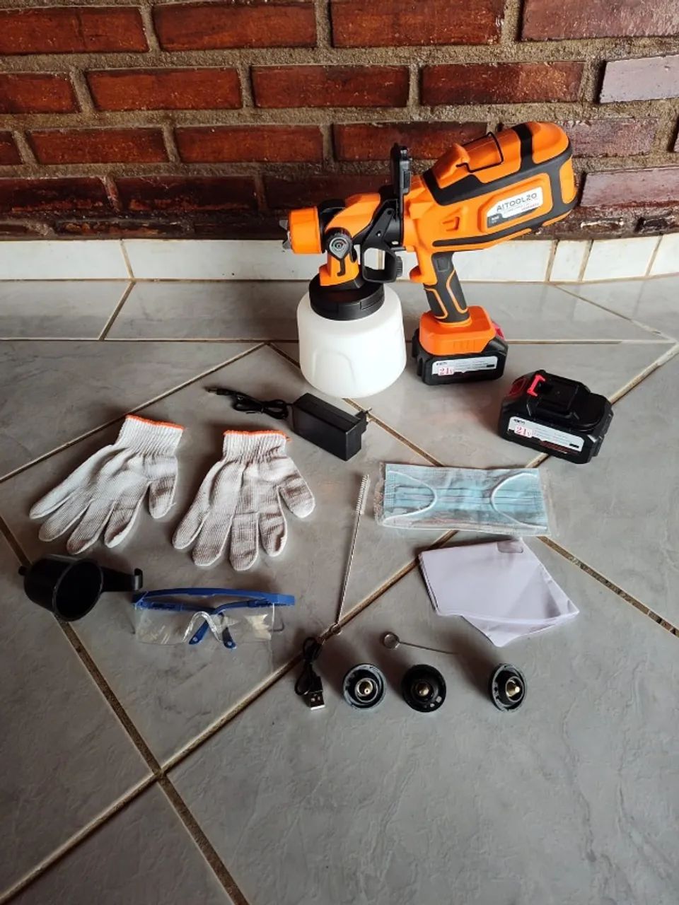 Pistola De Pintura Pulverizadora a bateria 1400ml Aitoolzo - Foto 3