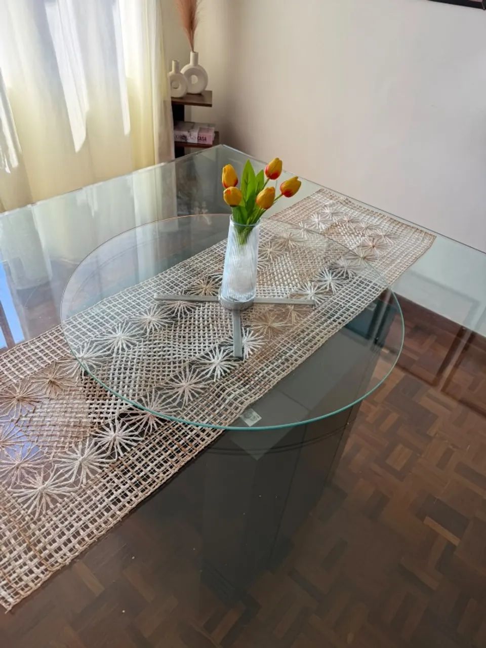 Mesa de Jantar 1,5m x 1,5m - Madeira Maciça + Centro Giratório - Foto 5