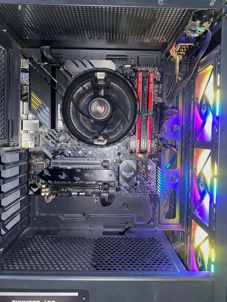 PC Gamer Ryzen 5 + Placa-Mãe ASUS TUF B550M PLUS (Base top para upgrades) - Foto 2