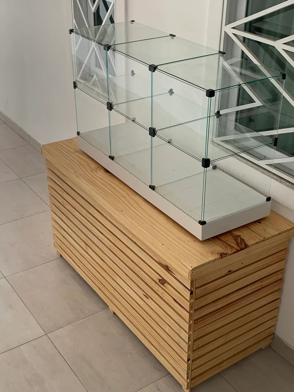 Expositor de vidro