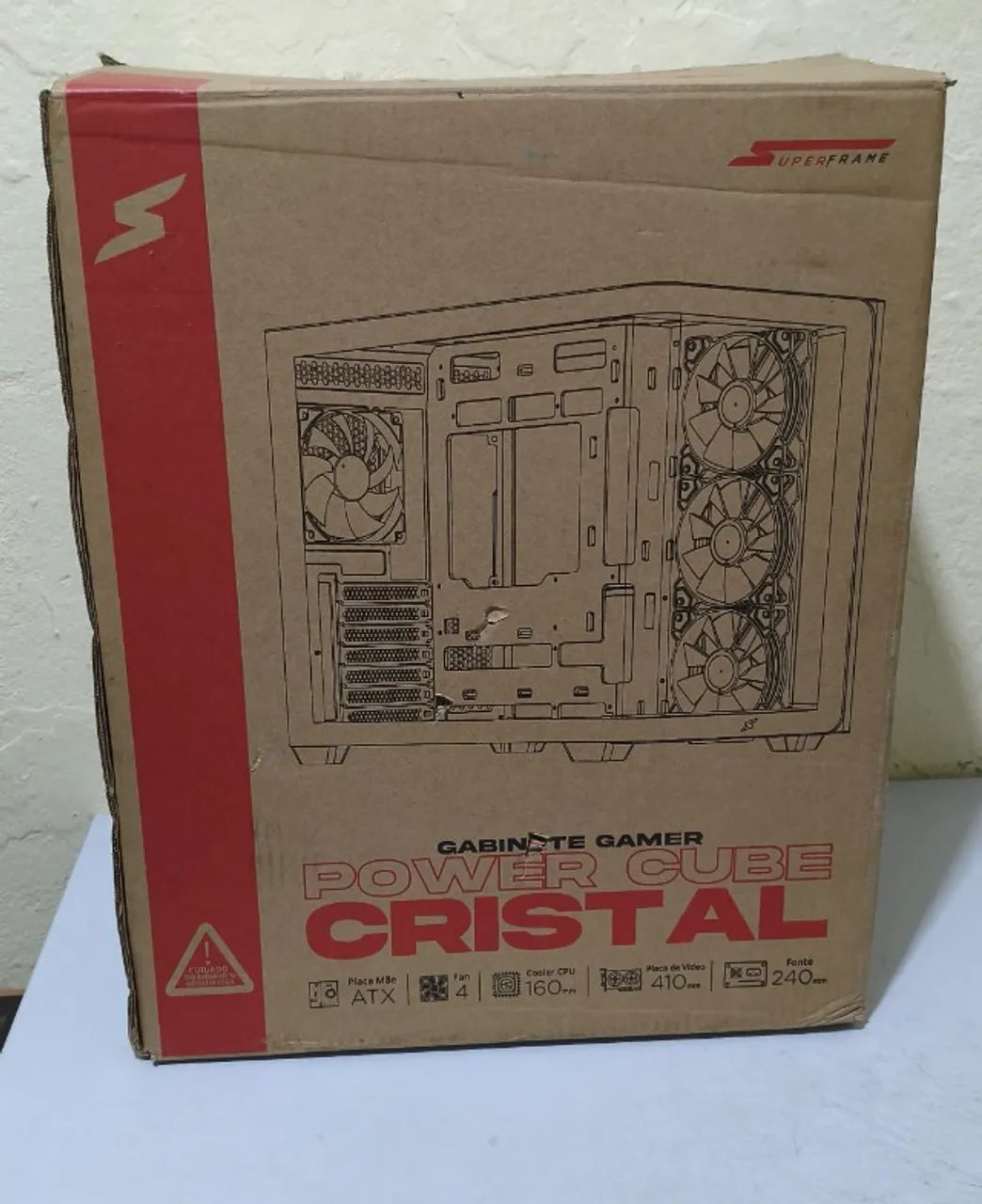 Gabinete SuperFrame Power Cube Cristal White - Foto 2