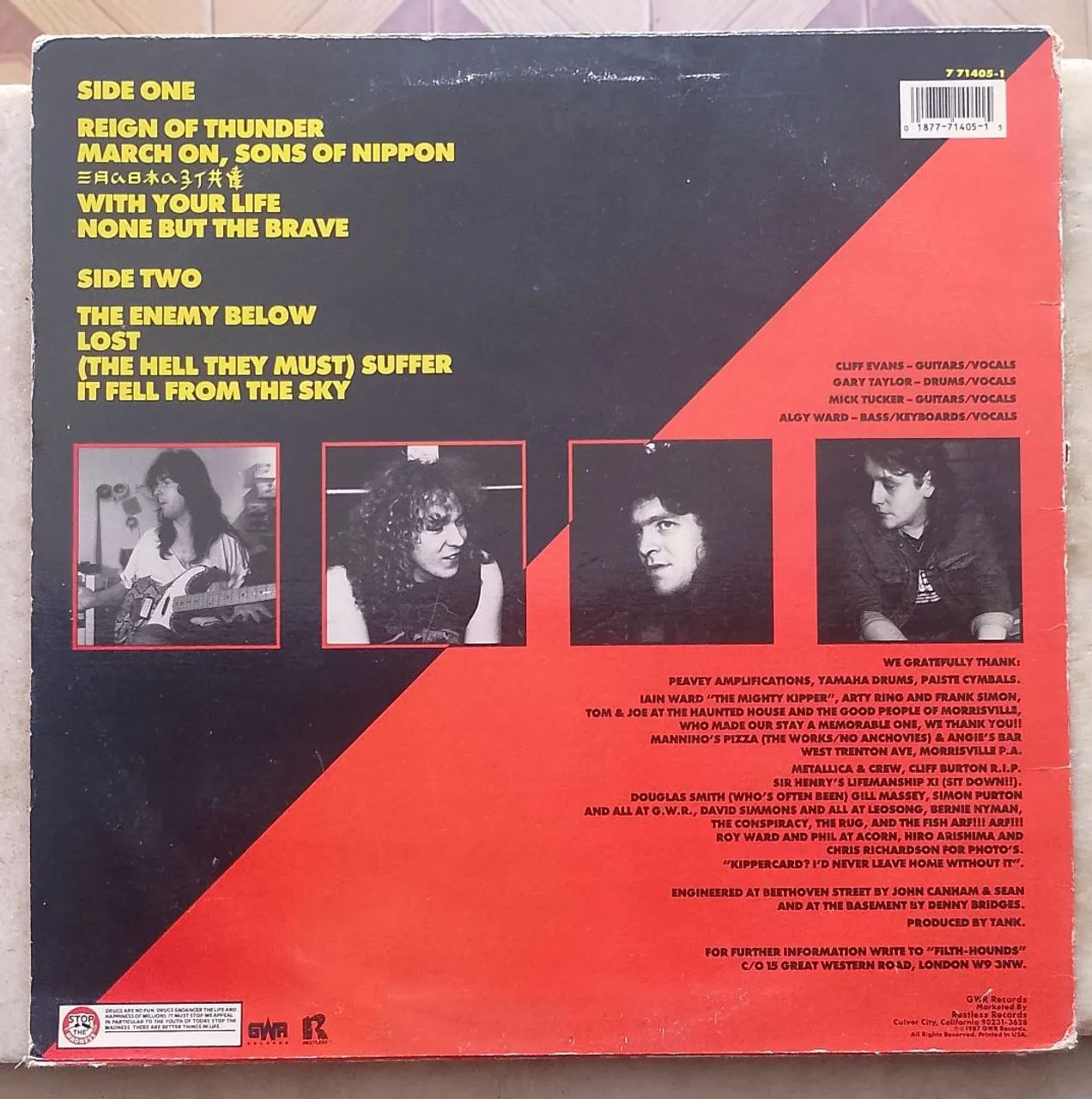 Disco de vinil Tank - Tank 1987 importado  - Foto 2
