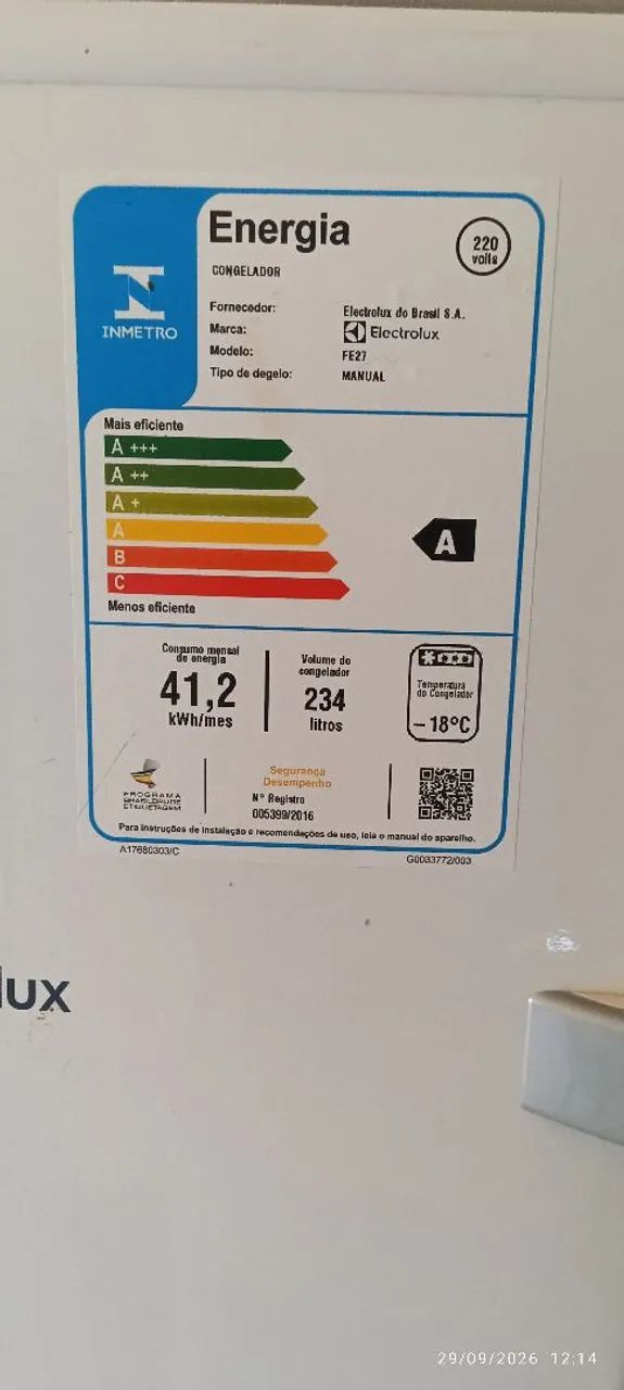 Freezer Eletrolux vertical 234 litros   - Foto 4