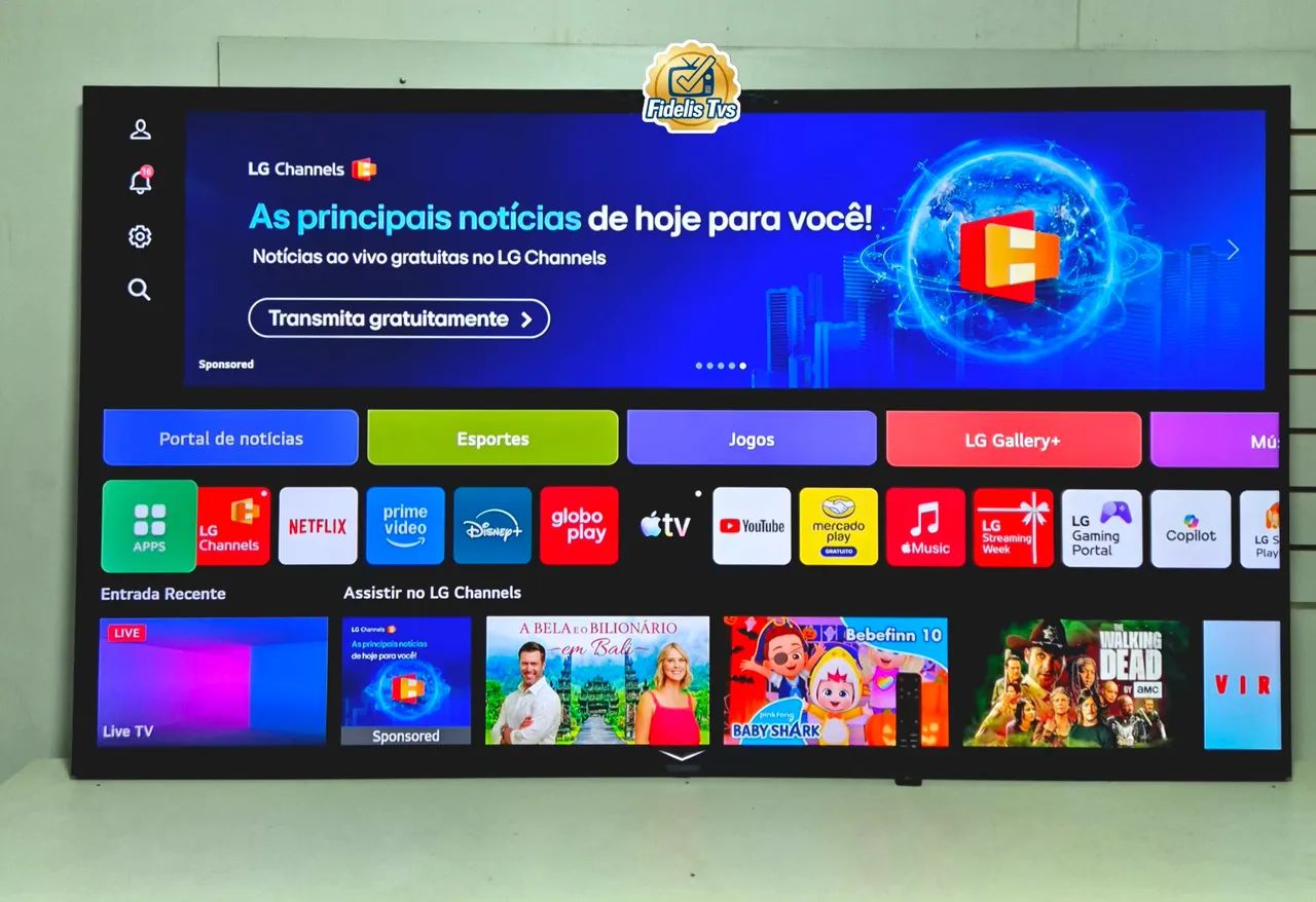 86 POLEGADAS LG SMART WIFI COMPLETA 4K UHD ALEXA BLUETOOTH CONTROLE ORIGINAL  - Foto 4