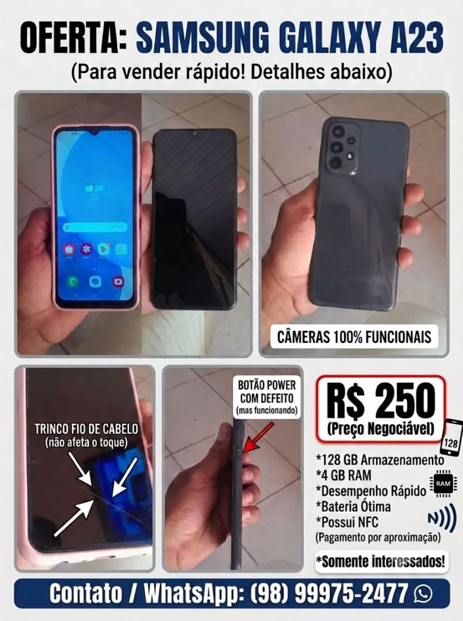 A23 possuir NFC 