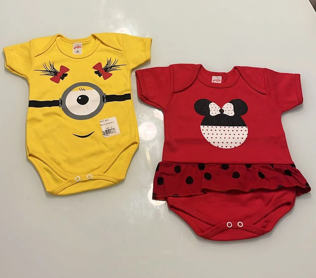 BODYS TEMÁTICOS INFANTIS<br>TAMANHOS P,M e G - Foto 3