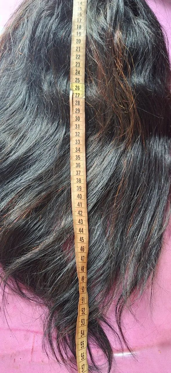 Lace Front 70% Humana Peruca com 50cm e 185g  - Foto 4