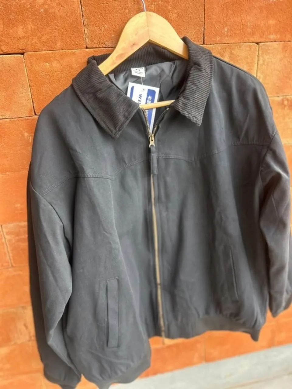casaco masculino preto com gola canelada - Foto 5