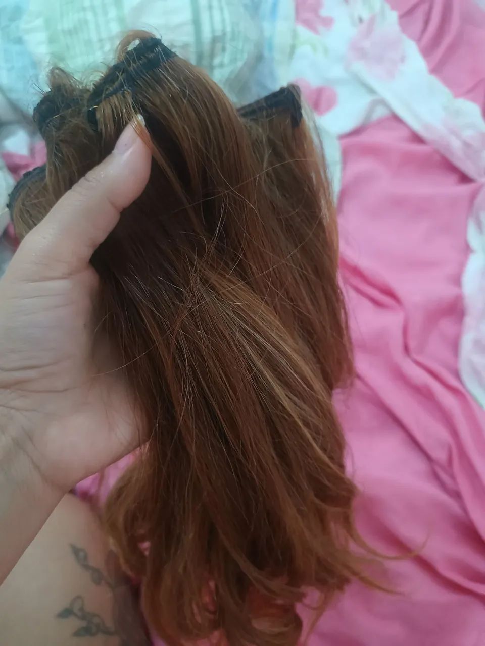 Cabelo humano 2 telas 40cm  190 - Foto 2