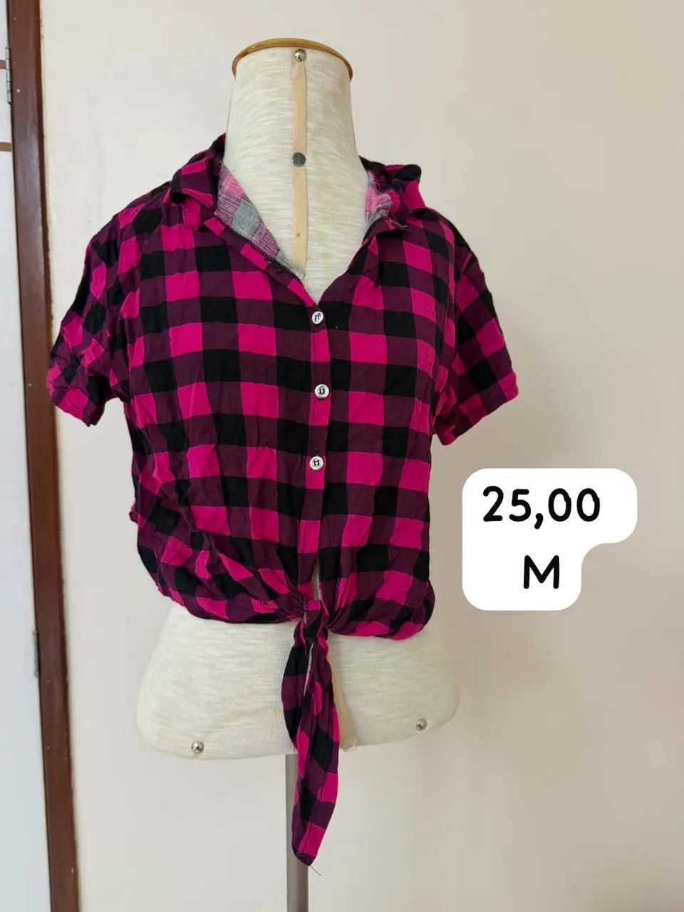 Camisa xadrez quadriculada  junina  - Foto 3