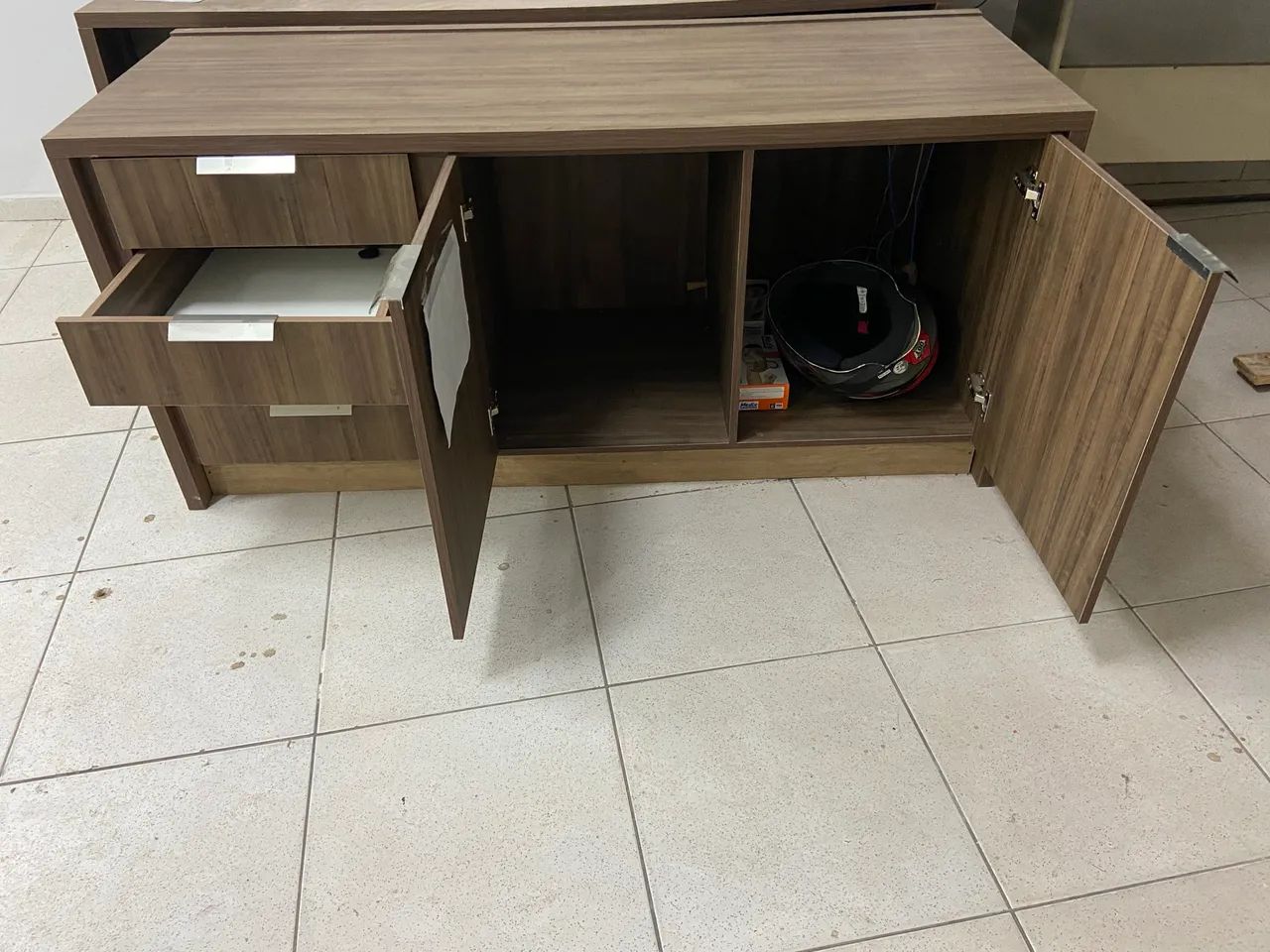 Mesa de Escritório + balcão de apoio em MDF - Foto 2