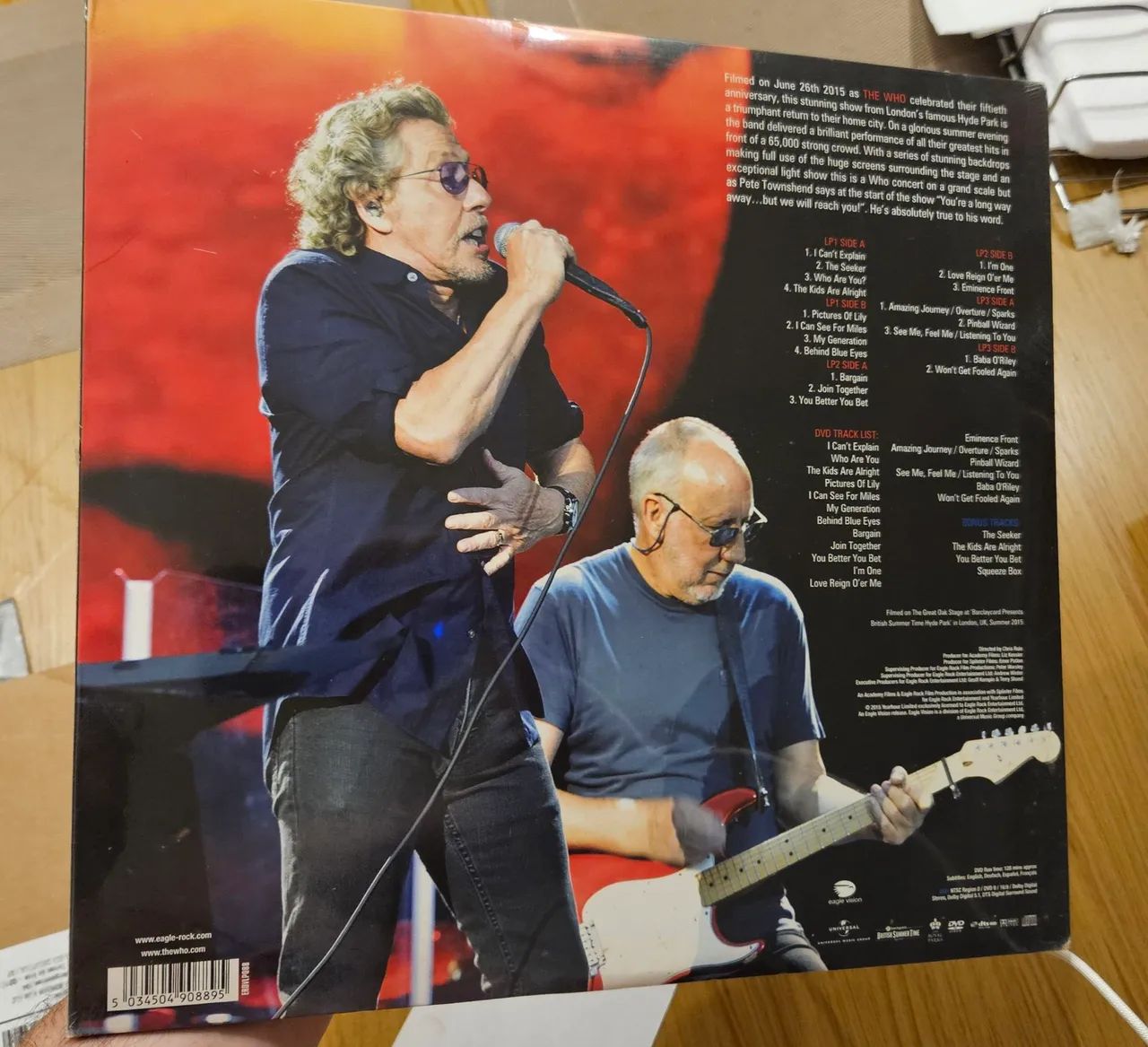 Vinil The Who - Live Hyde Park (triplo 180g) + DVD - Foto 2