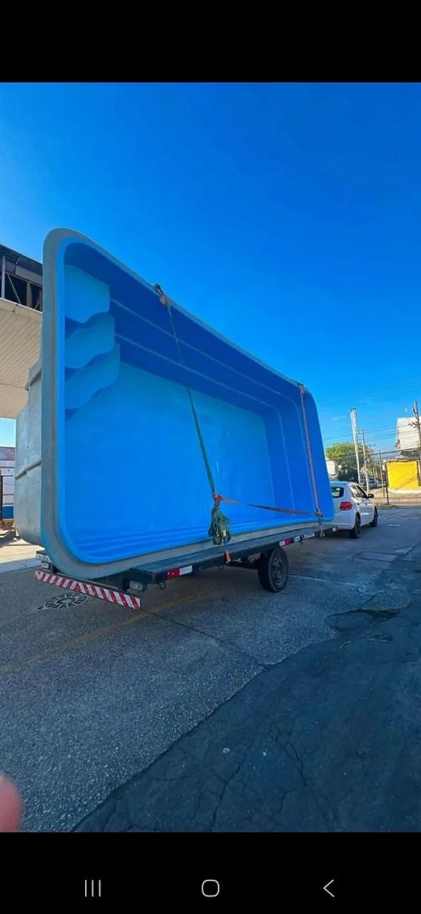 Piscina de fibra completas e instaladas com deck  - Foto 3