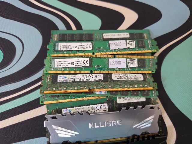 DDR3 8GB 15枚　まとめ売り　メモリ Lote 15 Memórias RAM DDR3 8GB - Kingston HyperX Samsung - Memória