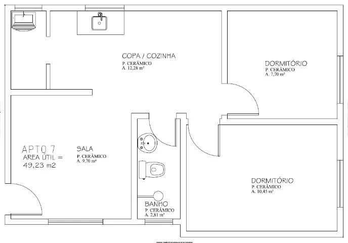 APARTAMENTO 2 QUARTOS E GARAGEM COBERTA NO CAPÃO RASO - Foto 2