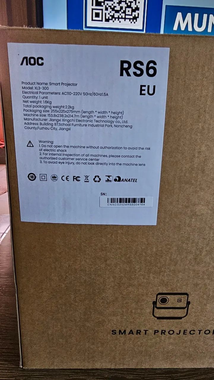 Projetor aoc ate 300 polegadas.  - Foto 2