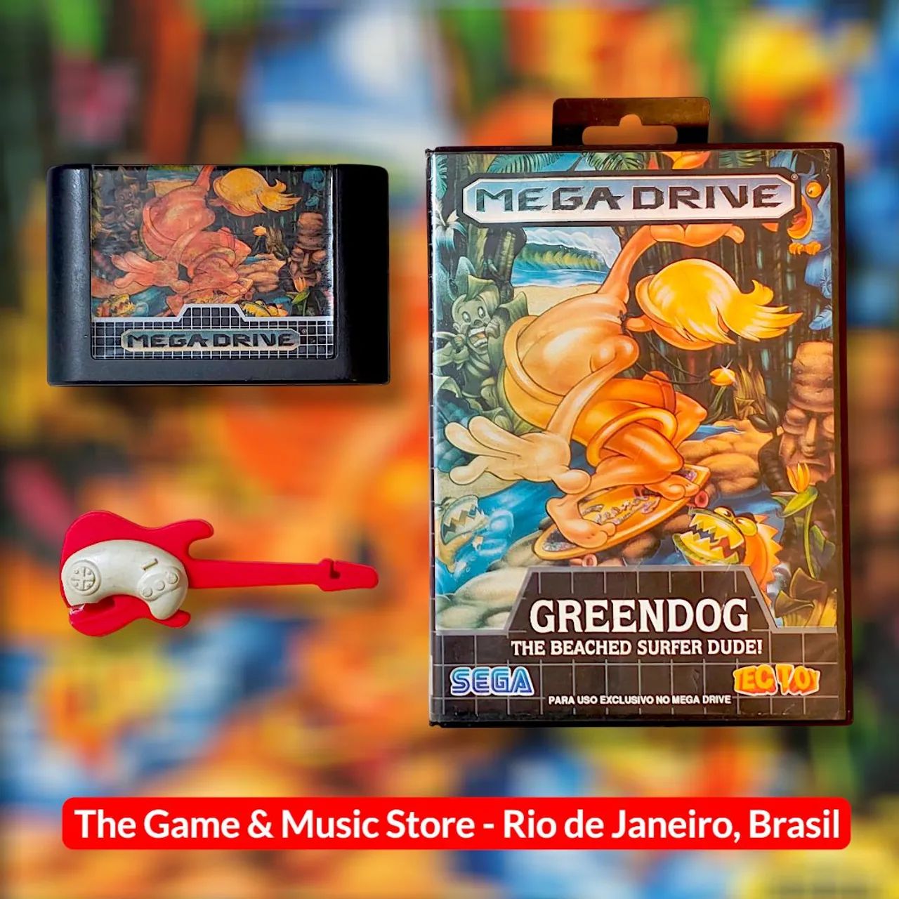 Mega Drive: Greendog, TecToy, com Caixa e Encarte - VENDIDO