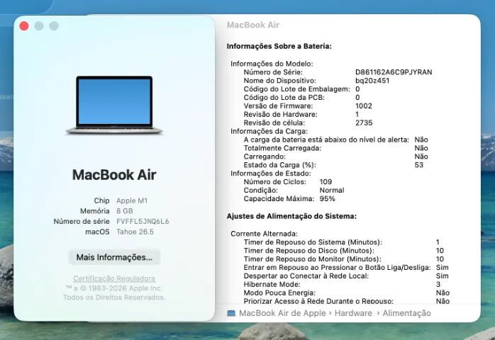 Macbook Aie M1 - 2020 (M1/8g/128g) 13 polegadas - Foto 2