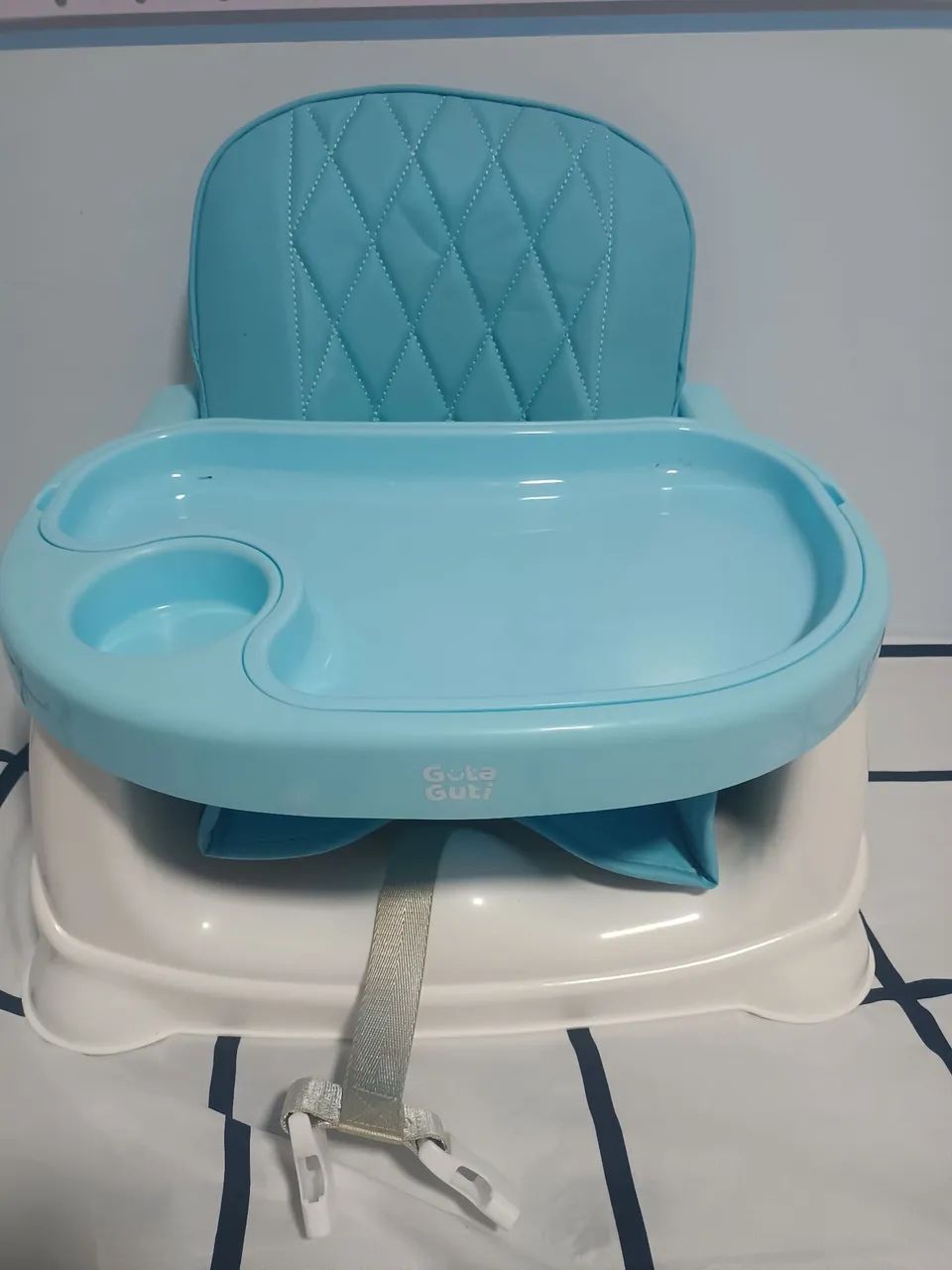 CADEIRA DE ALIMENTAÇÃO AZUL GUTA GUTI - Foto 5