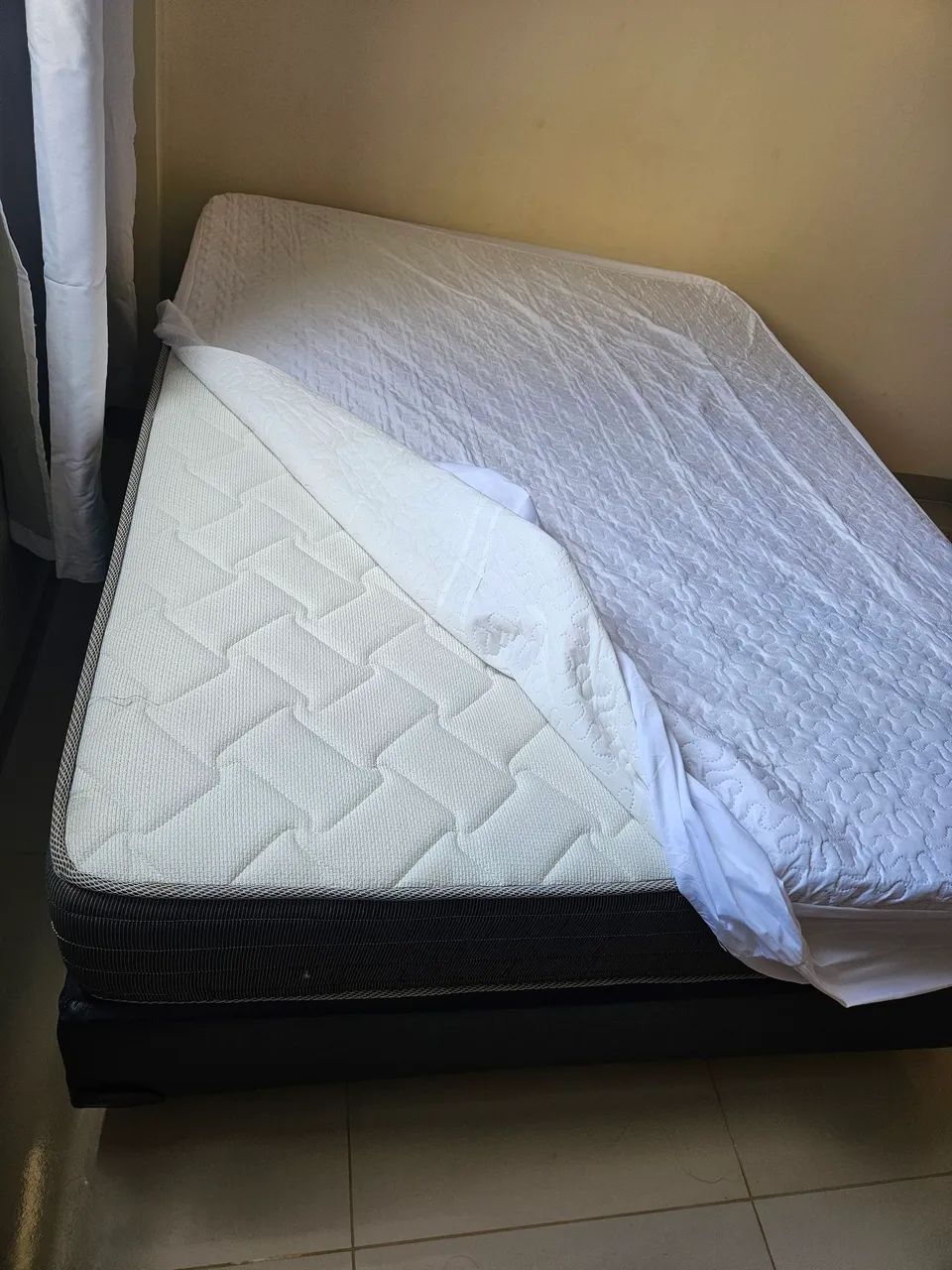Cama de casal box ORTOBOM seminova - Foto 4